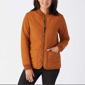 Duluth Trading Co Golden Harvest Quilted Bomber Jacket Size XXL